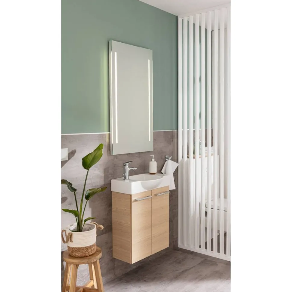Waschbeckenunterschrank 'SBC' braun matt 52 x 60 x 24,3 cm