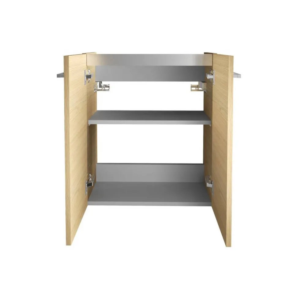Waschbeckenunterschrank 'SBC' braun matt 52 x 60 x 24,3 cm