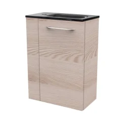 Waschbeckenunterschrank 'SBC' braun matt 44 x 60 x 24,3 cm rechts