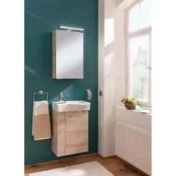 Waschbeckenunterschrank 'SBC' braun matt 44 x 60 x 24,3 cm rechts