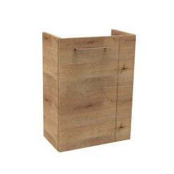 Waschbeckenunterschrank 'SBC' braun matt 44 x 60 x 24,3 cm links