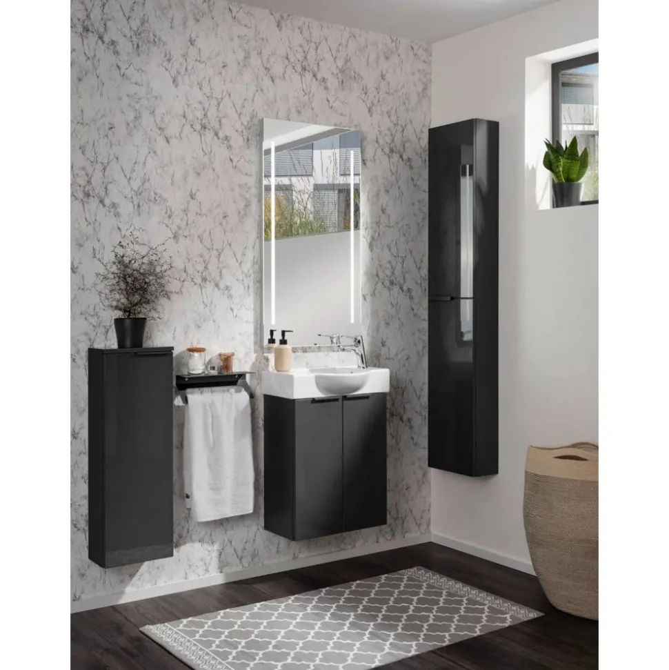 Waschbeckenunterschrank 'SBC' anthrazit matt 52 x 60 x 24,3 cm