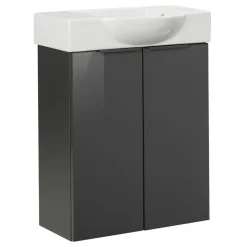 Waschbeckenunterschrank 'SBC' anthrazit matt 52 x 60 x 24,3 cm