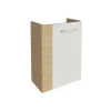 Waschbeckenunterschrank 'SBC' braun, weiß glänzend 44 x 60 x 24,3 cm