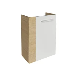 Waschbeckenunterschrank 'SBC' braun, weiß glänzend 44 x 60 x 24,3 cm