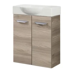 Waschbeckenunterschrank 'SBC' braun matt 52 x 60 x 24,3 cm