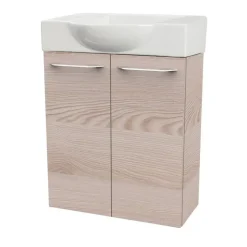 Waschbeckenunterschrank 'SBC' braun matt 52 x 60 x 24,3 cm
