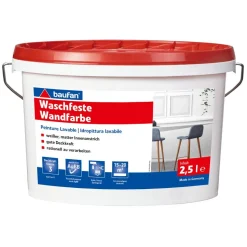Waschfeste Wandfarbe weiß matt 2,5 l