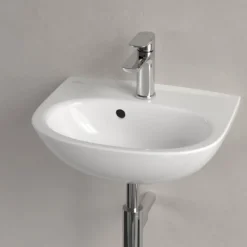 Waschtisch 'O.Novo' oval alpinweiß 45 x 16 x 10,9 cm