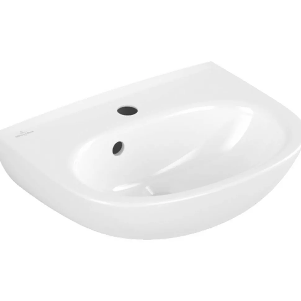 Waschtisch 'O.Novo' oval alpinweiß 45 x 16 x 10,9 cm