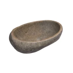 Waschtisch 'Unikat' rund natursteinfarben 45 x 40 x 3,5 cm