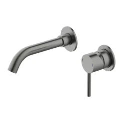 Waschtischarmatur 'Bow²' graphitfarben 12,7 cm