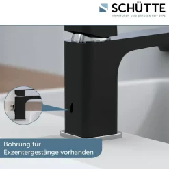 Waschtischarmatur 'Madagaskar' schwarz/chrom