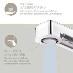 Waschtischarmatur 'Mola' mit Sensor chromfarben
