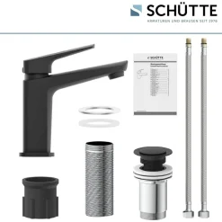 Waschtischarmatur 'Raven' schwarz matt