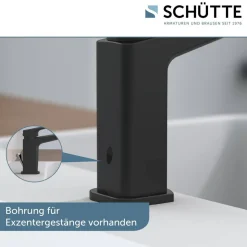 Waschtischarmatur 'Raven' schwarz matt