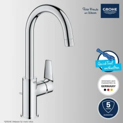 Waschtischarmatur 'Start Edge L' chromfarben