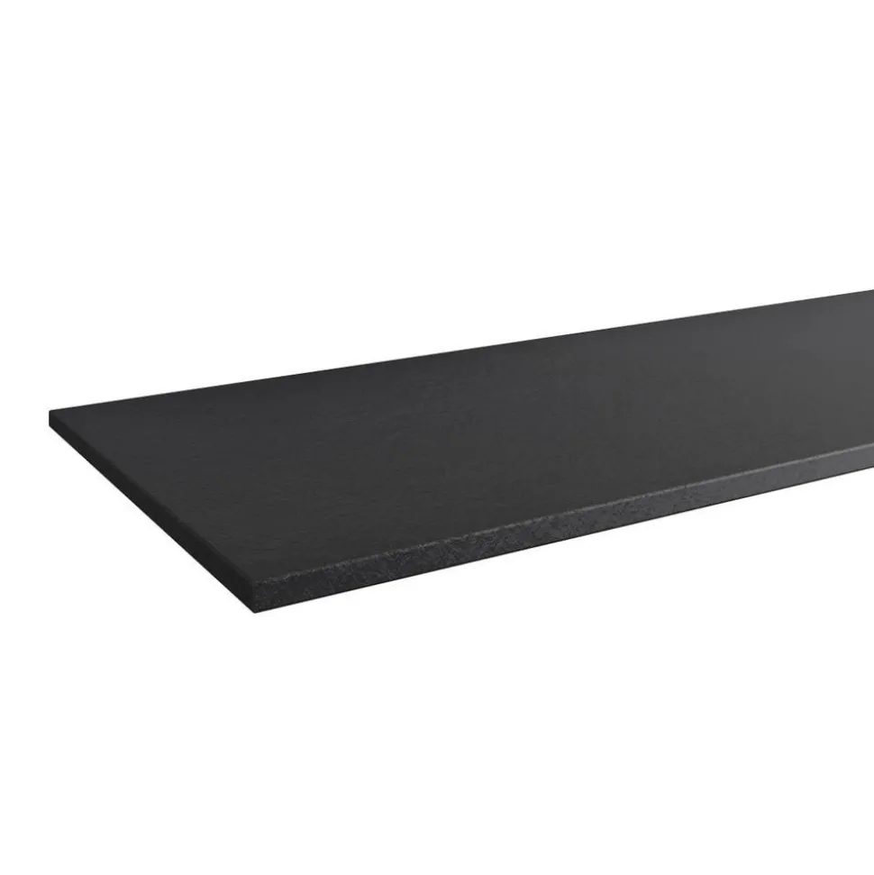 Waschtischplatte 'Oxford' schwarz 150,6 x 1,2 x 49,2 cm