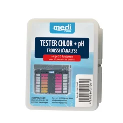 Wasseranalysetabletten für Chlor- und pH-Tester, 40-teilig
