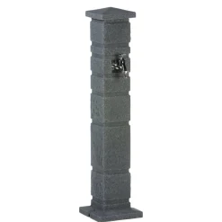 Wasserzapfstelle 'Romana' black-granit 16 x 110 x 16 cm