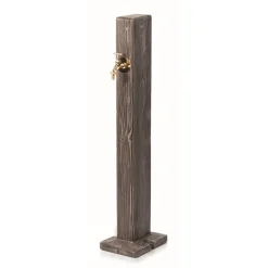 Wasserzapfsäule 'Forest' Holzoptik dunkelbraun 100 cm
