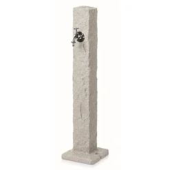 Wasserzapfsäule 'Natura' hellgrau 98 cm