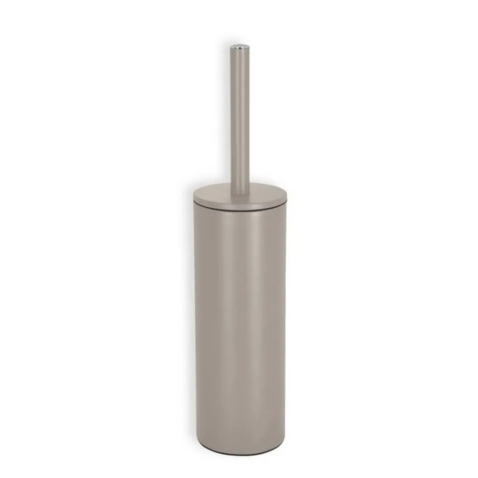 WC-Bürstengarnitur 'Akira' Stahl taupe matt Ø 9,5 x 40 cm