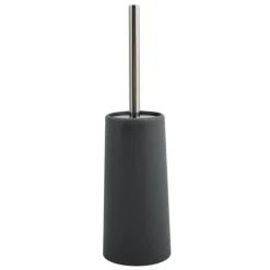 WC-Bürstengarnitur dunkelgrau Ø 10 x 35 cm, mit Abdeckung