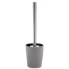WC-Bürstengarnitur 'Takeo' Bambusfasern grau Ø 10 x 36 cm