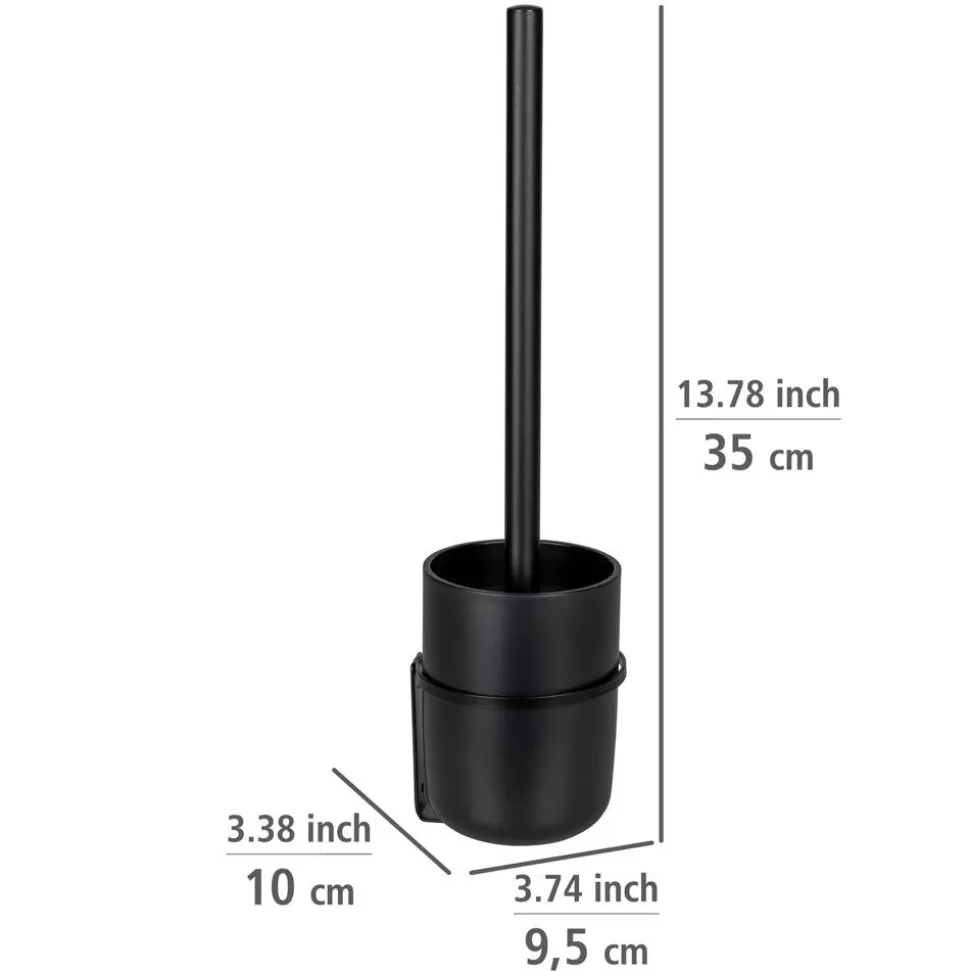 WC-Garnitur 'Carpino' Polystyrol schwarz