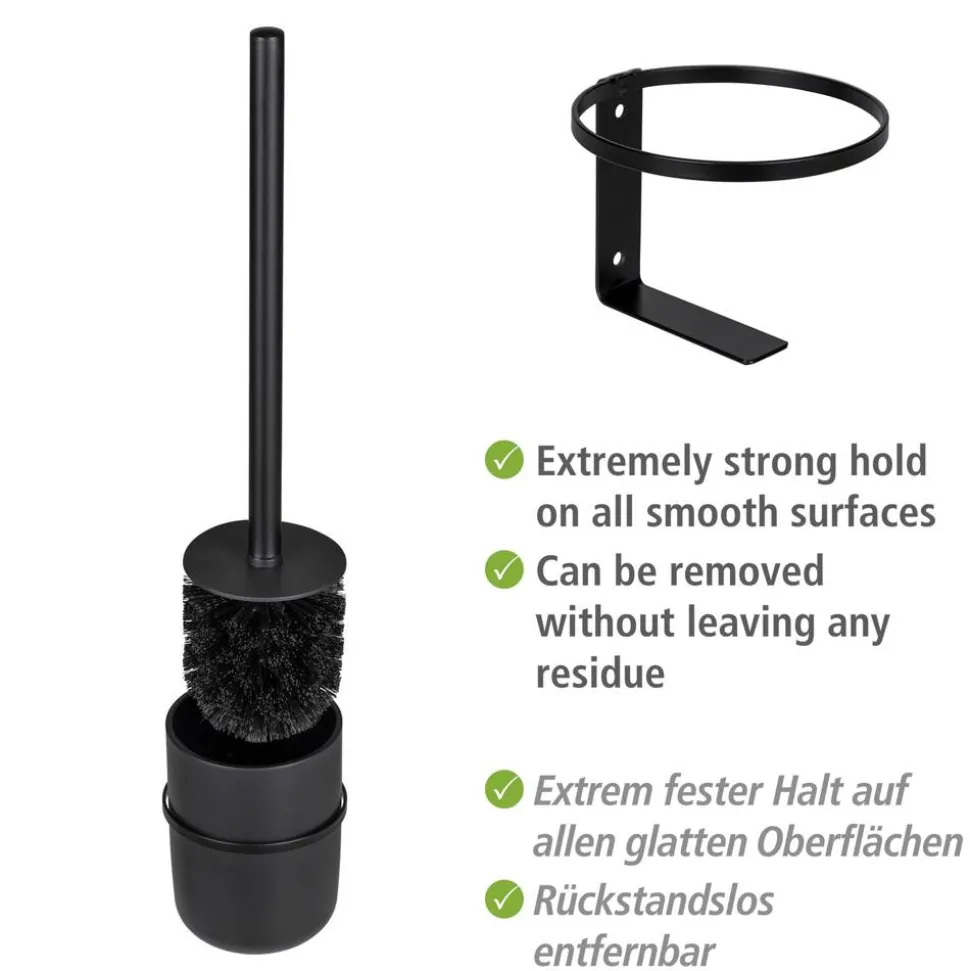WC-Garnitur 'Carpino' Polystyrol schwarz