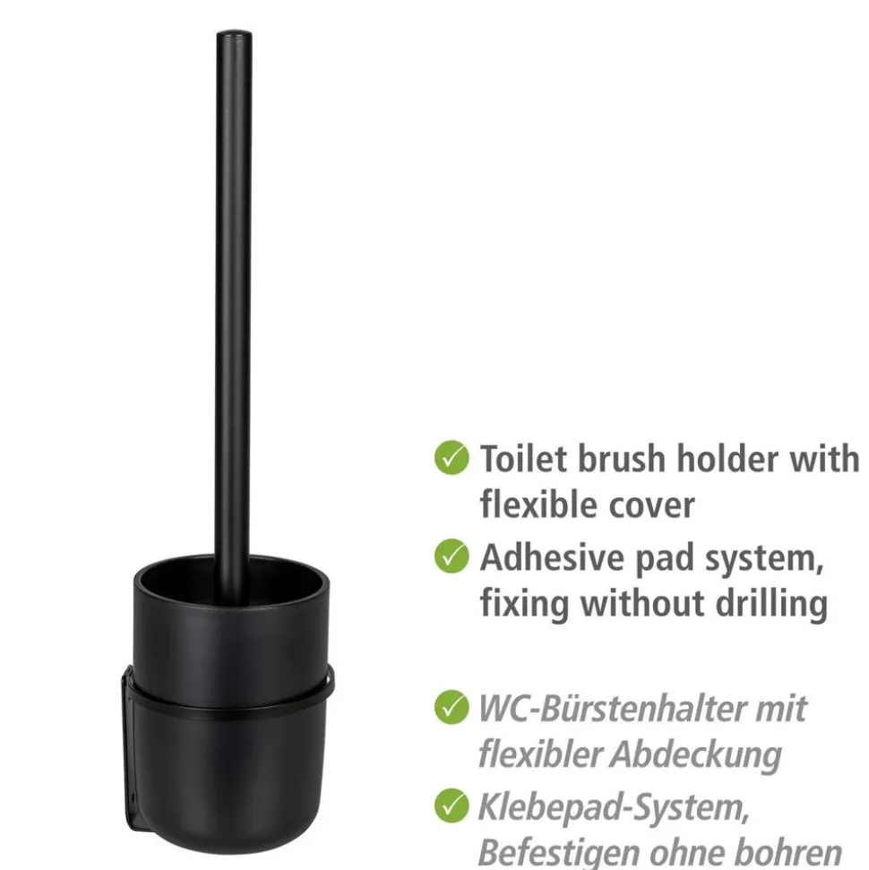 WC-Garnitur 'Carpino' Polystyrol schwarz