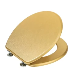 WC-Sitz 'Aldeno' goldfarben Holzkern