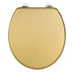 WC-Sitz 'Aldeno' goldfarben Holzkern
