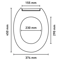 WC-Sitz 'Basic' weiß Thermoplast