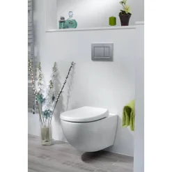 WC-Sitz 'Click&Clean Silent' mit Absenkautomatik weiß