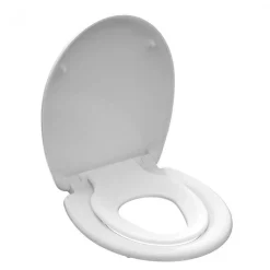 WC-Sitz 'FAMILY WHITE' mit Absenkautomatik weiß Duroplast