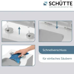 WC-Sitz 'FAMILY WHITE' mit Absenkautomatik weiß Duroplast