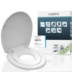 WC-Sitz 'FAMILY WHITE' mit Absenkautomatik weiß Duroplast