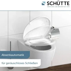 WC-Sitz 'FAMILY WHITE' mit Absenkautomatik weiß Duroplast