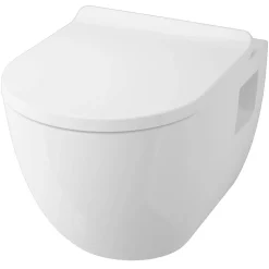 WC-Sitz 'Lissabon' mit Absenkautomatik weiß Duroplast
