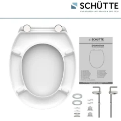 WC-Sitz mit Absenkautomatik weiß Duroplast