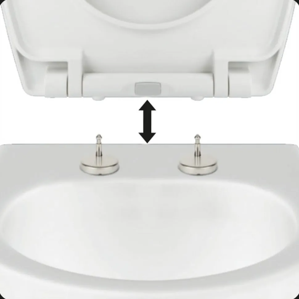 WC-Sitz 'Monaco' mit Absenkautomatik weiß Duroplast