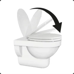 WC-Sitz 'Monaco' mit Absenkautomatik weiß Duroplast