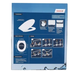 WC-Sitz 'Optima' mit Absenkautomatik weiß Duroplast