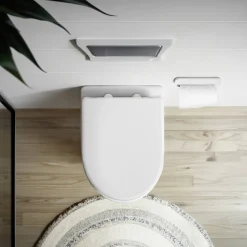 WC-Sitz 'Sindia' mit Absenkautomatik weiß Duroplast