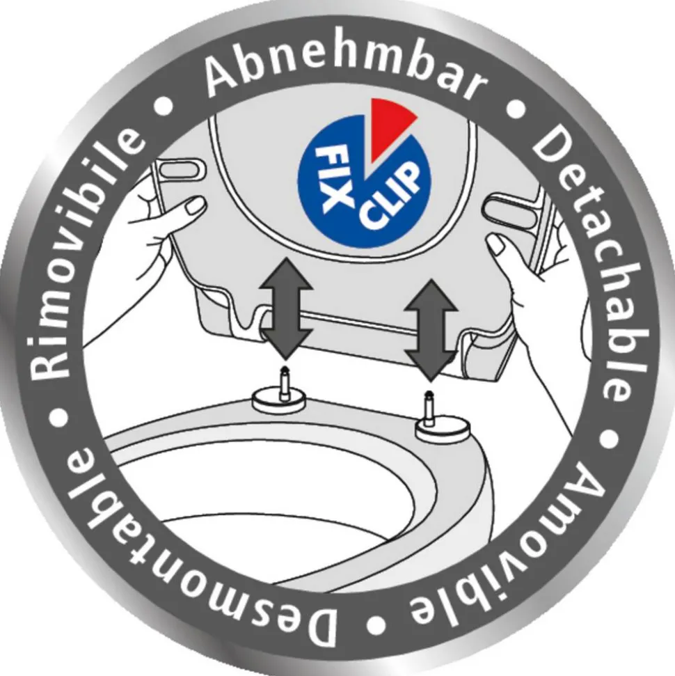 WC-Sitz 'Sindia' mit Absenkautomatik weiß Duroplast