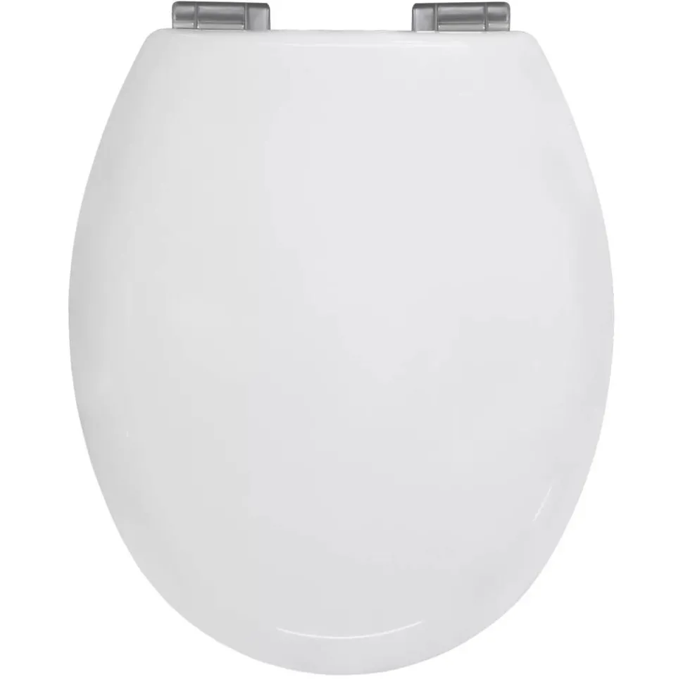 WC-Sitz 'White' mit Absenkautomatik weiß Holzkern