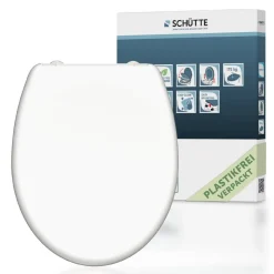 WC-Sitz 'WHITE' mit Absenkautomatik weiß Duroplast