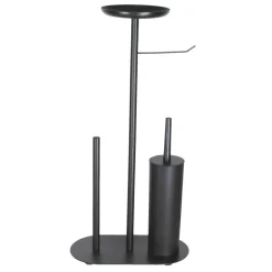 WC-Standgarnitur 3-in-1 schwarz 32 x 17 x 64 cm